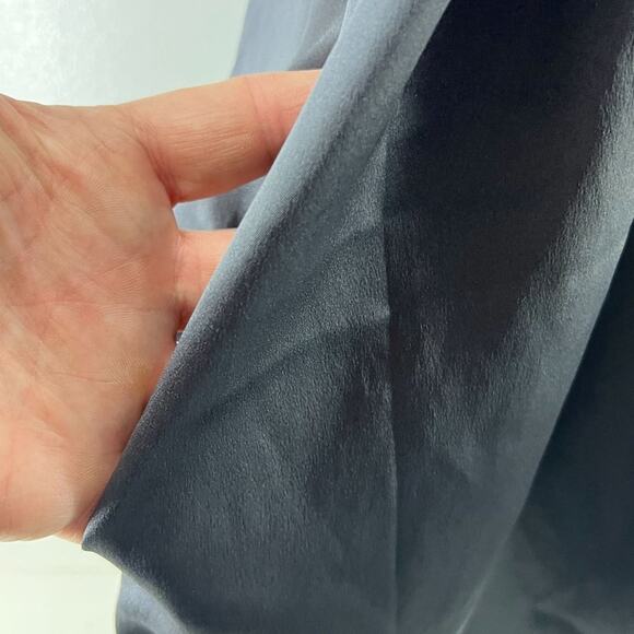 Victoria's Secret Gun Metal Grey Satin Belted Robe M/L - Picture 2 of 6